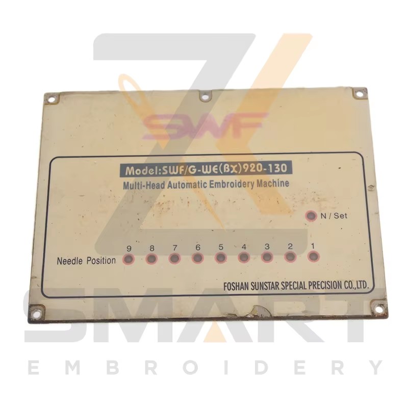 9 Color Neck Position Card SWF Embroidery Machine Parts ESWF-NPC09-U